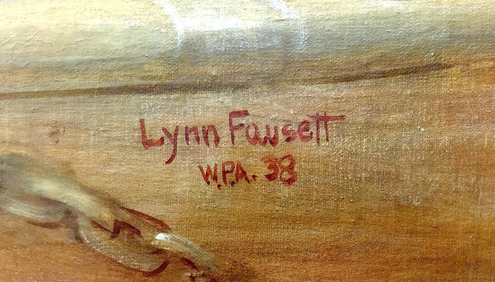 Lynn Fausett signature 1938