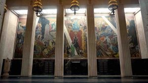 Mural in Hall of State in Fair Park, Dallas, Texas