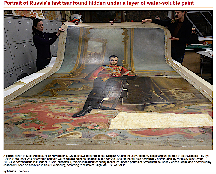 Painted Out Russian Royalty Rediscovered During Art Restoration
