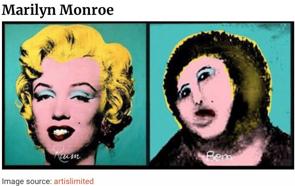 Warhol before and after Do-it-yourself-art-restoration