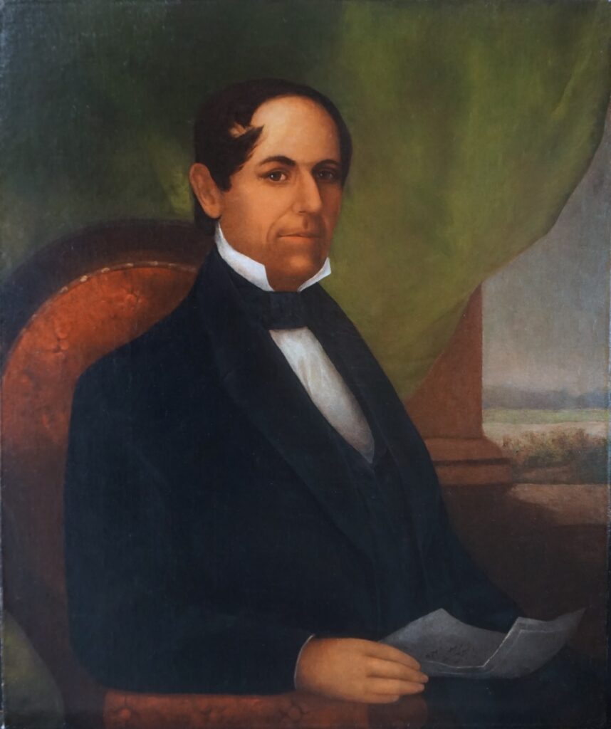 After conservation, the original portrait of Don Manuel Domínguez once again hangs in the parlor of the Dominguez Rancho Adobe Museum, where visitors can connect with his story and California’s early history.